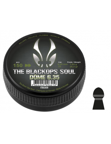Plombs 6.35 mm The Black Ops Soul...