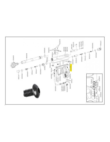 Vis de Ball Detent M4*6 Spyder - 16095