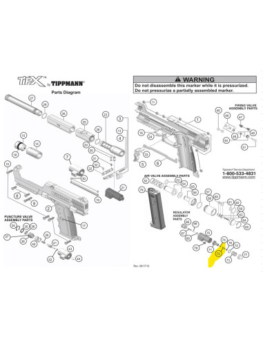 TPX T19-Compression spring 500 Fl 198...