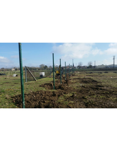 Poteau Pare-Ballon- Acier Galva...