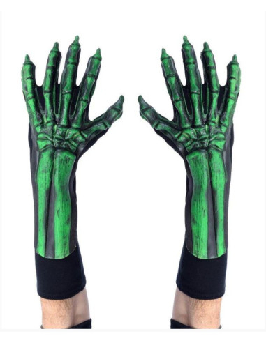 Gants Halloween Squelette Reactif UV...
