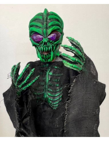 Masque Latex Halloween Alien Réactif...