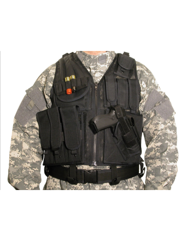 Veste tactique Airsoft Noire BT4 -...