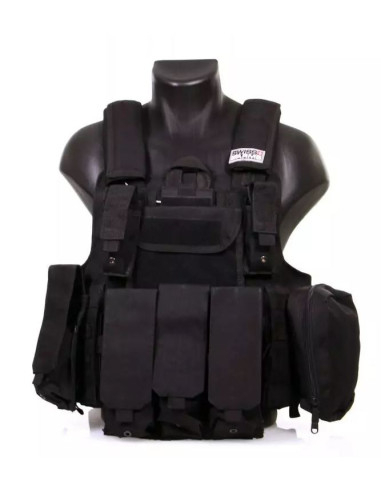 Veste tactique Airsoft CRS -Noire -...