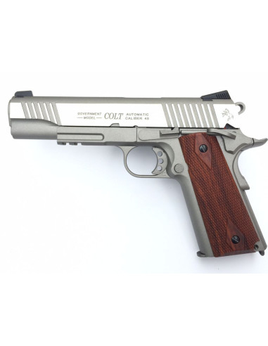 Colt 1911 Rail gun Inox culasse métal...