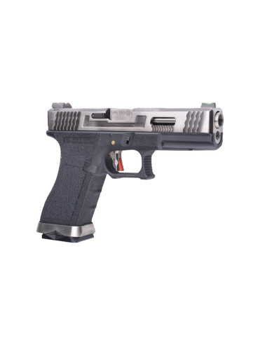Pistolet WE G17 SV Silver Barrel...