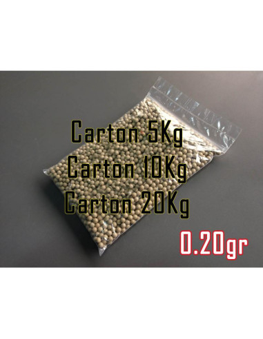 Carton 20 Kgs billes Coyote 0.20g
