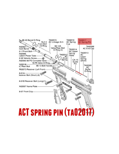 Tippmann 98 ACT spring pin 11713