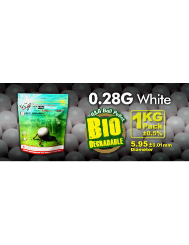 Billes BIO 0.28gr Blanche - G et G -...