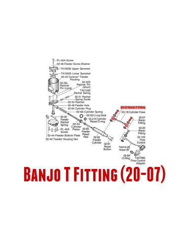 TIPPMANN A5-X7 Banjo fitting - 70363