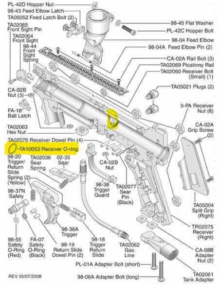 Tippmann 98 Ps - A5 -X7...