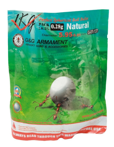 Billes 0.28gr Blanches Perfect - G et...