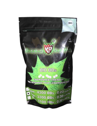Billes BIO 0.30gr Blanches - King...