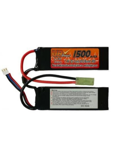 Batterie Li-Po 7.4V 1500 mAh Double...