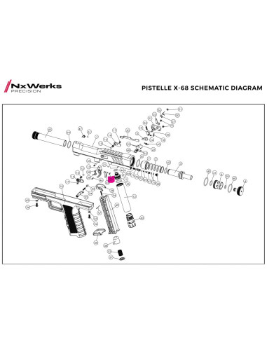 Hook set Original - Pistelle X68 - NX...