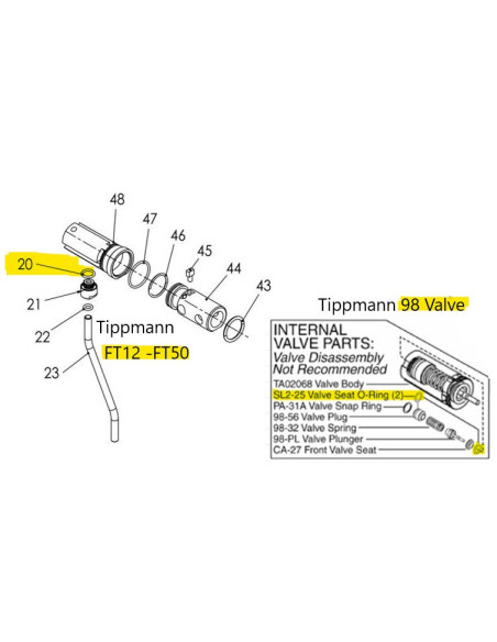 Joint Valve seat 98 et...