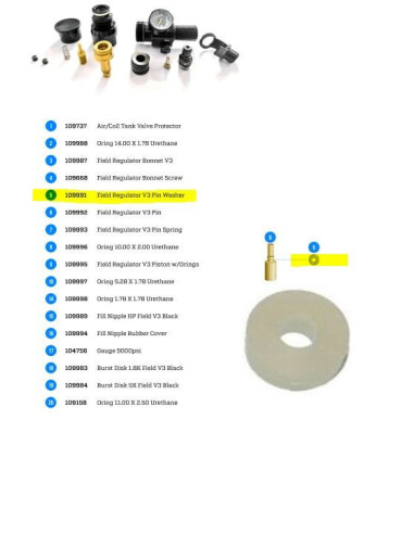 Joint Cylindrique de Pin Washer...