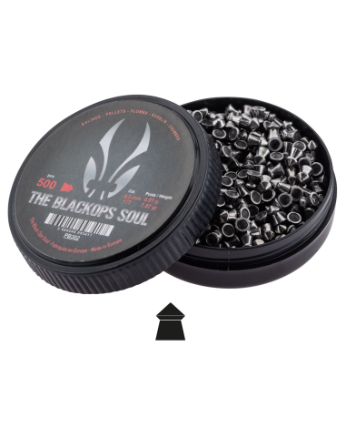 Plombs 4.5 mm The Black Ops Soul Tête...