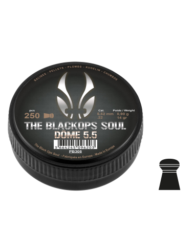Plombs 5.5 mm The Black Ops Soul Tête...