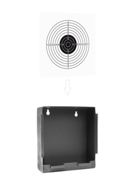 Porte Cible Plat Tole...