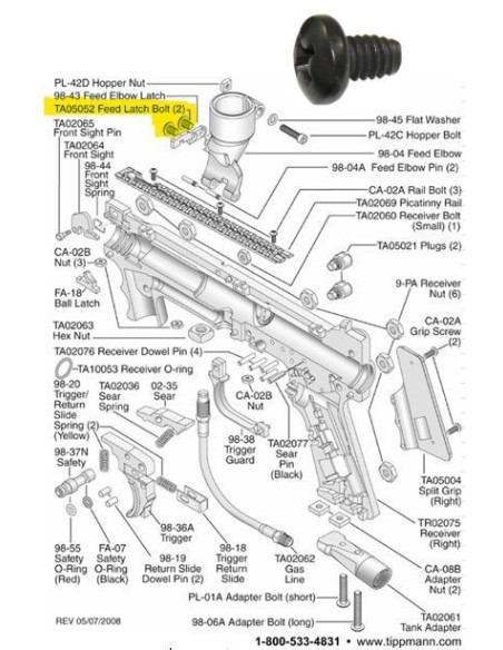 TIPPMANN 98 Feed latch...