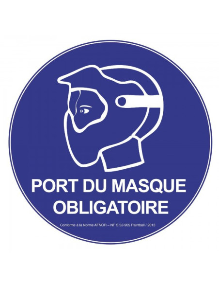 Panneau AFNOR NF Port du...