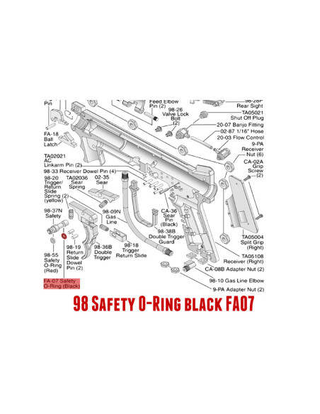 98 Safety O-Ring black -11709