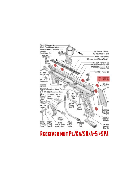 Grip/Receiver nut Tippmann...