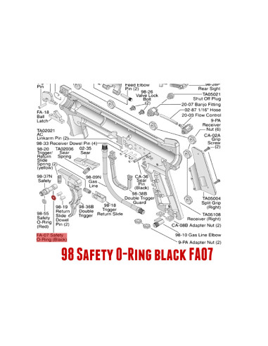 98 Safety O-Ring black -11709