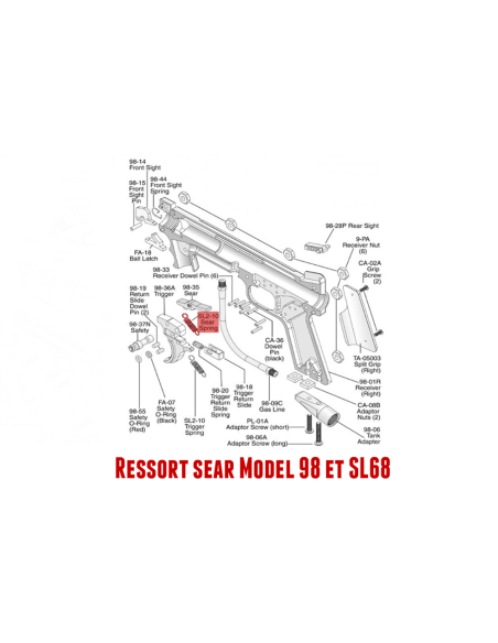 Ressort sear Tippmann 98...