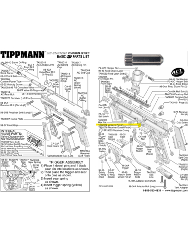 Tippmann 98 platinum Linkage Arm Pin...