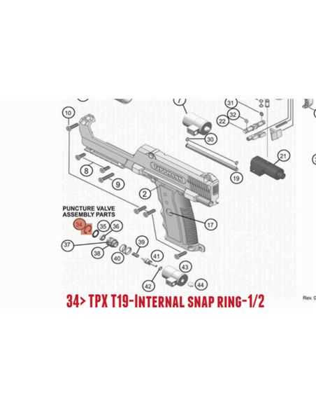 TPX T19-Internal snap ring-1/2
