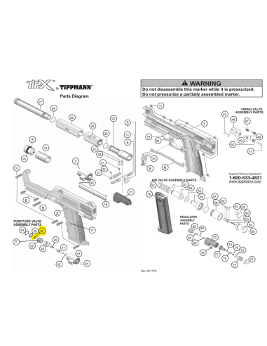 TippmannTPX T19-12 Grms Puncture seal...