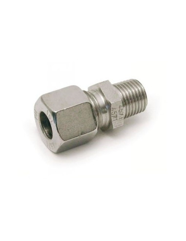 Union Droit Male 1/4 NPT vers tube...