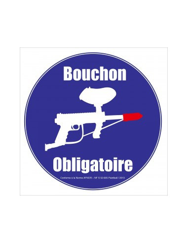 Panneau AFNOR NF  Bouchon de Canon
