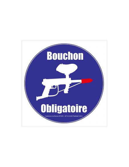 Panneau AFNOR NF  Bouchon...