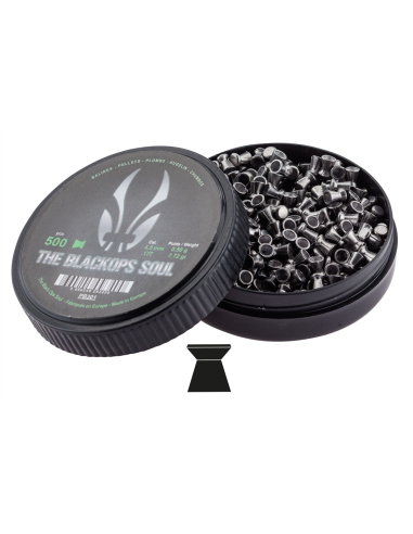 Plombs 4.5 mm The Black Ops Soul Tête...