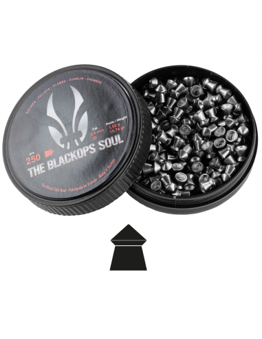 Plombs 5.5 mm The Black Ops Soul Tête...