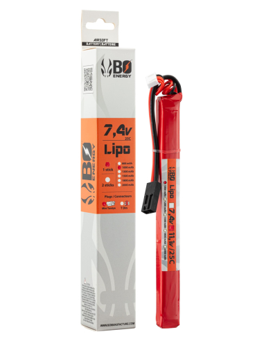 Batterie Li-Po -7.4V 1000 mAh 25C...