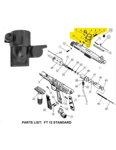 FT-12 - Coude feeder complet- FT12-11625