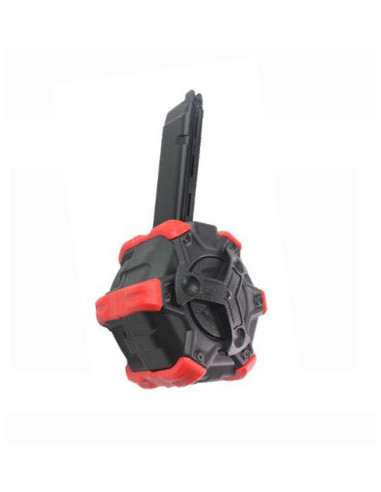 Chargeur gaz Adaptative Drum Glock 17...