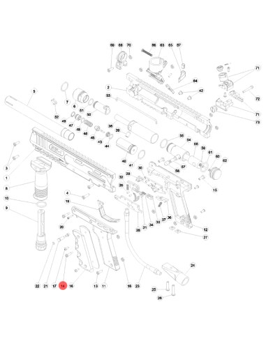 SW1 Frame retention Screw - 14